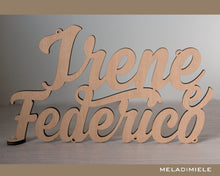 Carica l'immagine nel visualizzatore di Gallery, Scritta Portafoto a due nomi