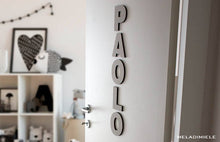 Load image into Gallery viewer, Lettere in Legno Grigie con Croci