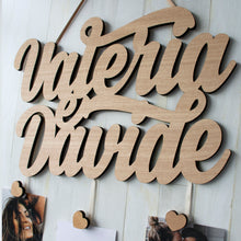 Carica l'immagine nel visualizzatore di Gallery, Scritta Portafoto a due nomi