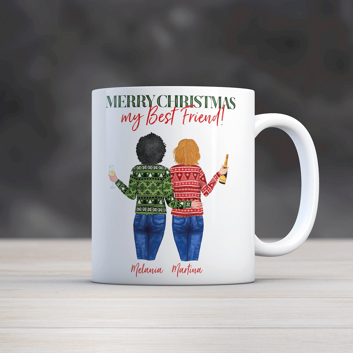 Tazza di Natale migliori amiche