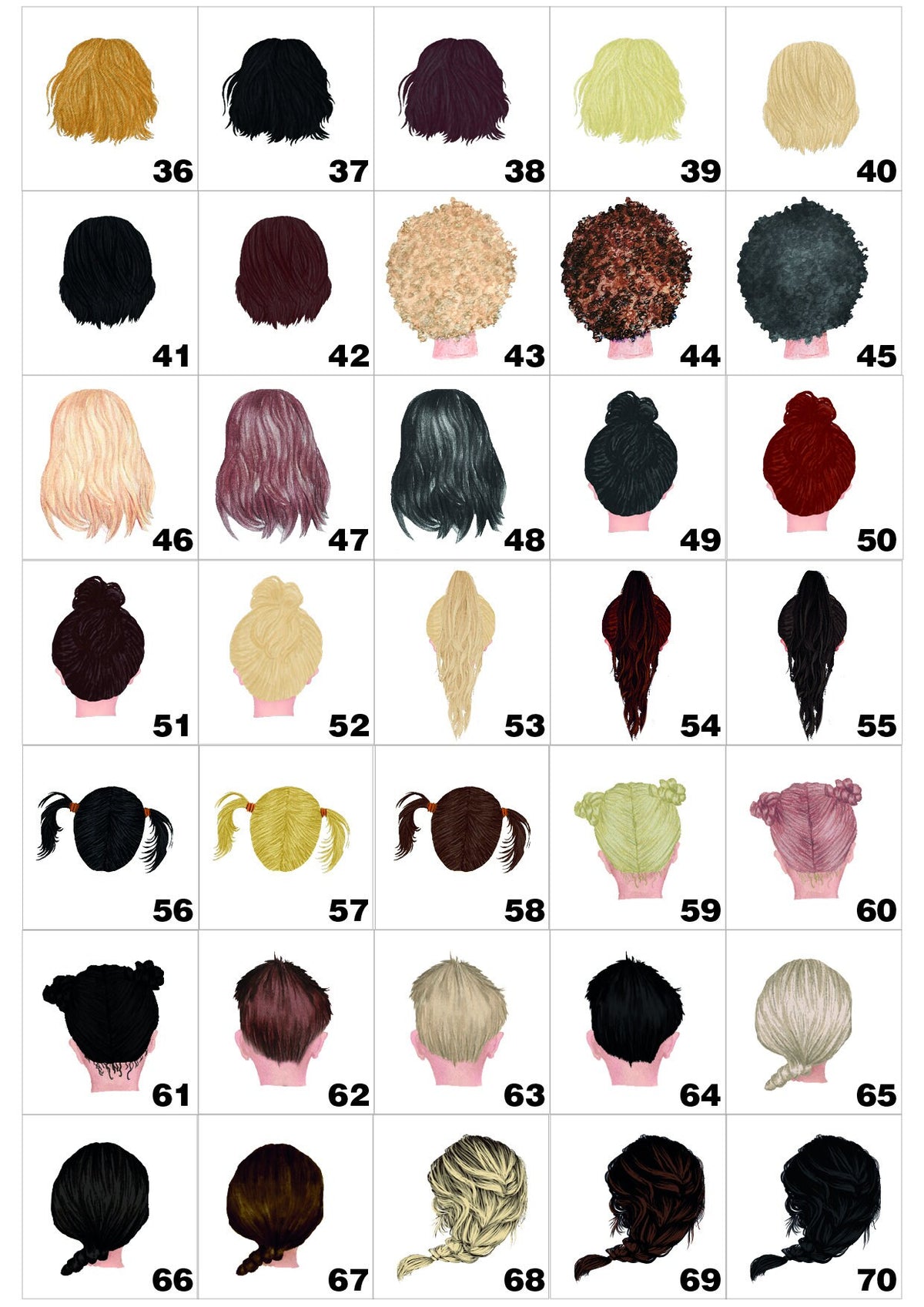 Tazza migliori amiche - scelta capelli