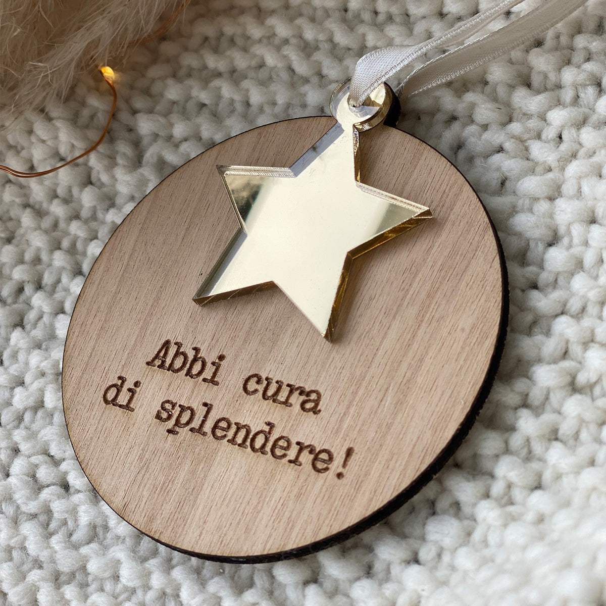 Pallina "Frasi Stella Minimal"