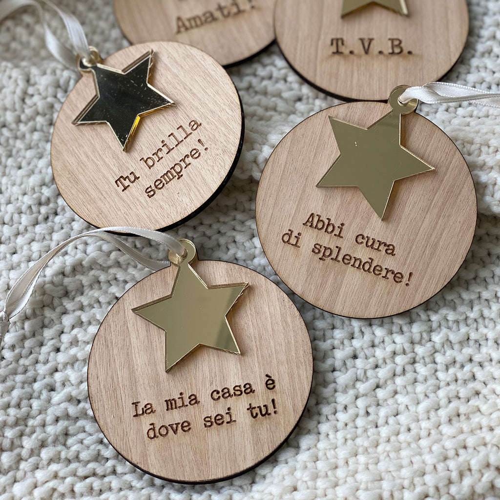 Pallina "Frasi Stella Minimal"