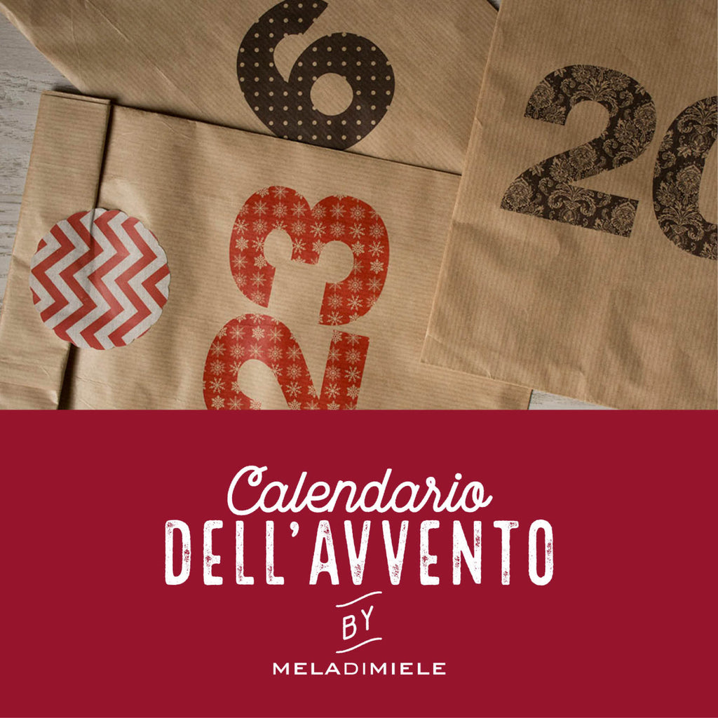 Calendario dell'Avvento riutilizzabile fai da te, 25 sacchetti kraft numerati
