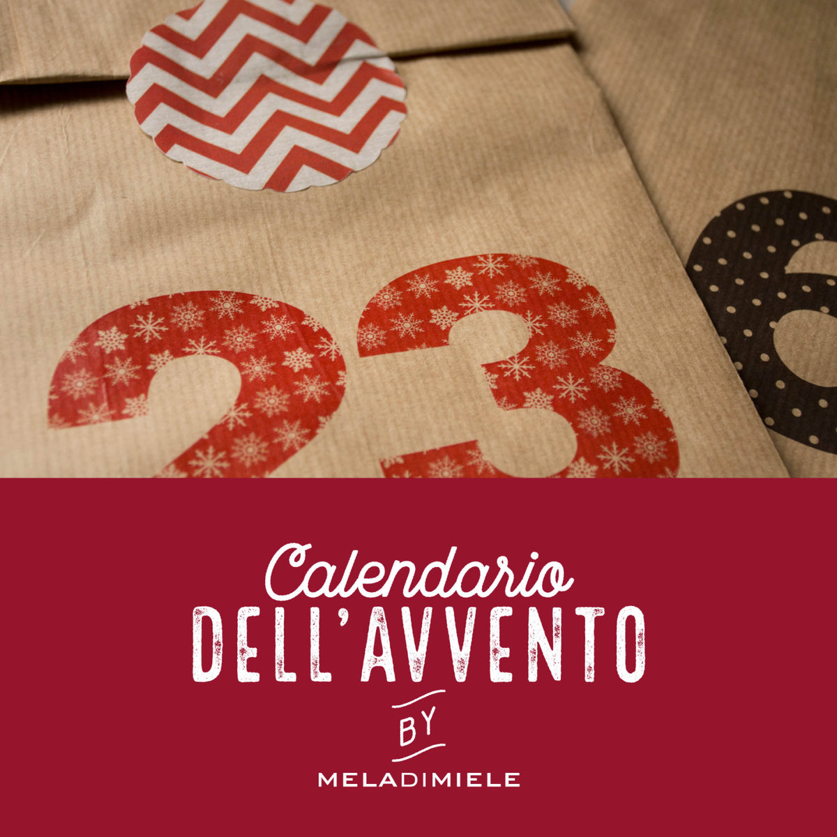 Calendario dell'Avvento riutilizzabile fai da te, 25 sacchetti kraft numerati