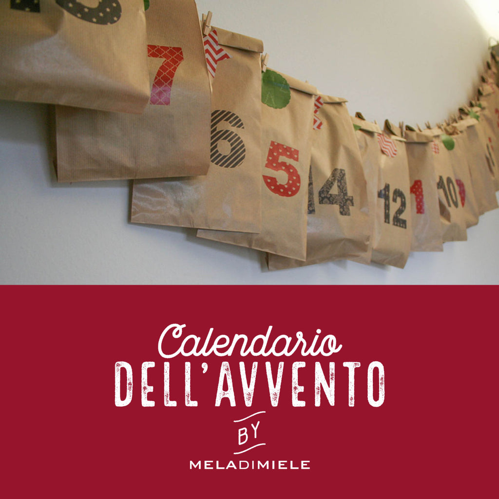 Calendario dell'Avvento riutilizzabile fai da te, 25 sacchetti kraft numerati